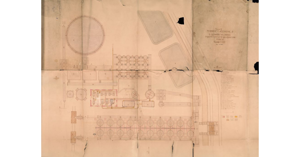 Ferriere e acciaierie di S. Giovanni Valdarno. Impianto centrale di gassificazione