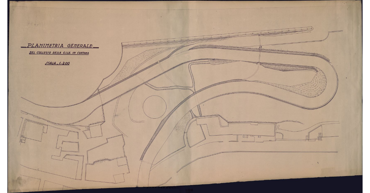 Planimetria generale del collegio della G.I.L.E. in Cortona