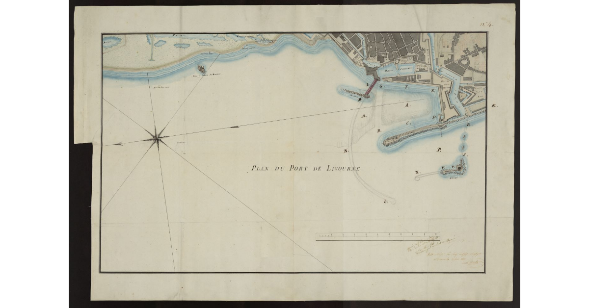 Plan du Port de Livourne