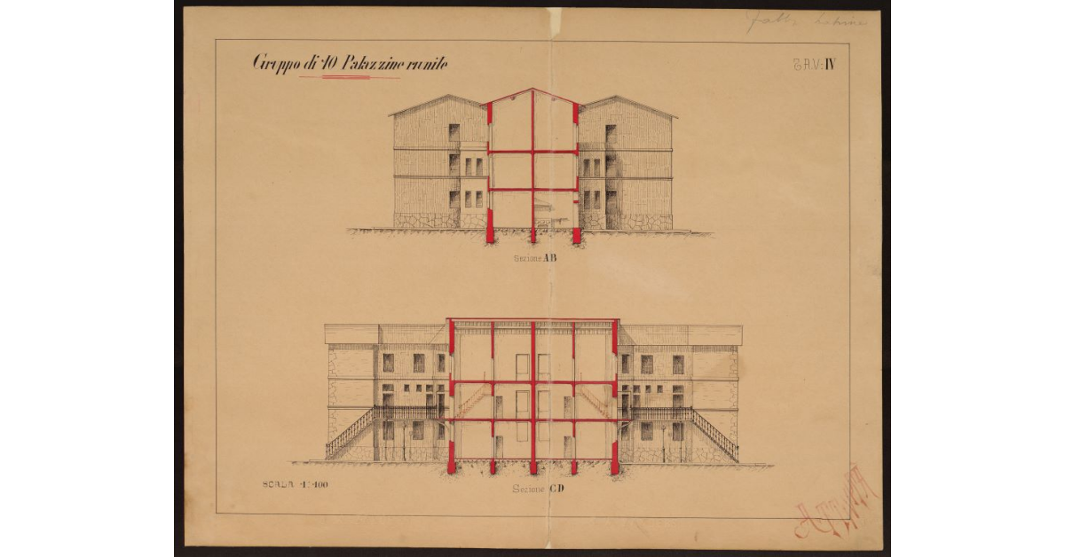 Gruppo di dieci palazzine riunite [a Livorno]