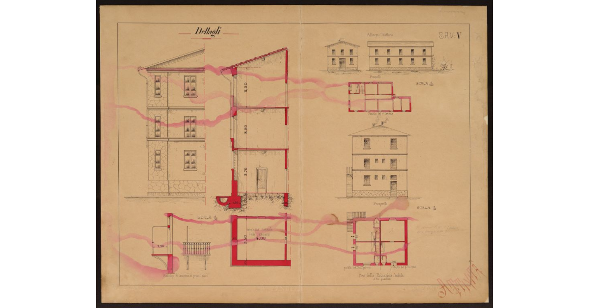 Dettagli [della Palazzina isolata e dell'Albergo Trattoria a Livorno]