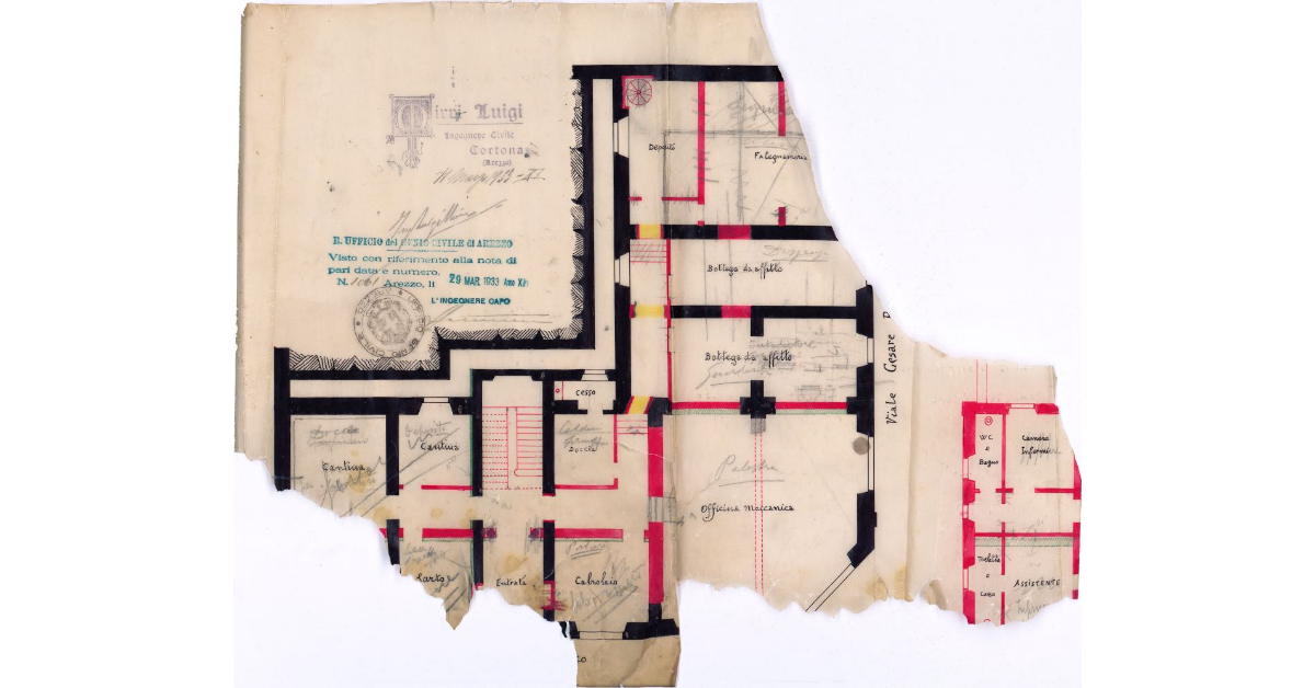 [Piano terreno del collegio della G.I.L.E. di Cortona]