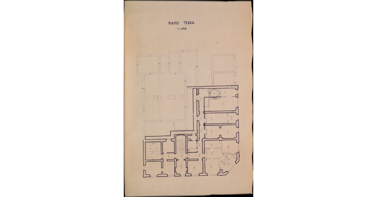 [Piano terra del collegio della G.I.L.E. di Cortona]