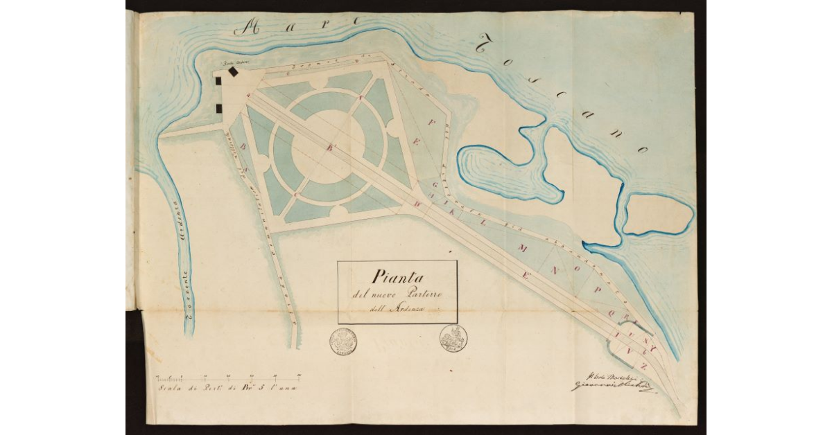 Pianta del nuovo Parterre dell'Ardenza