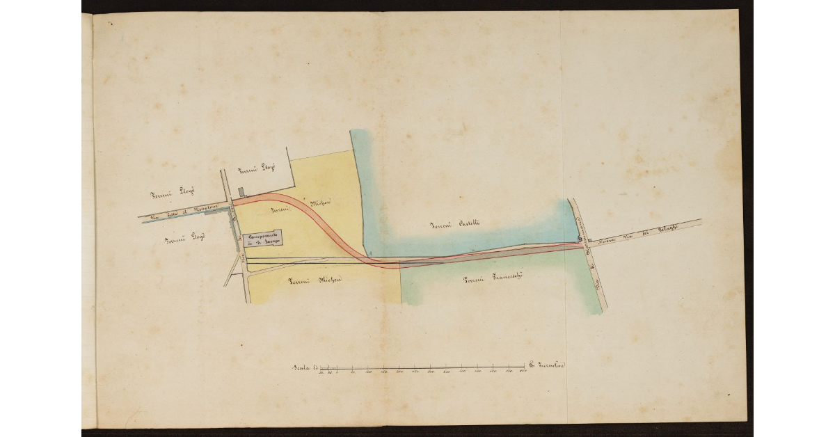 [Rettificazione della via di San Michelino dalla via dei Pensieri alla Strada Regia Maremmana a Livorno]