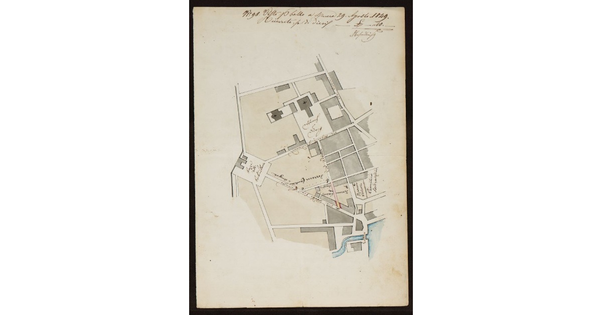 [Progetto per il prolungamento di Via Adriana nell'area tra Porta San Marco e la chiesa e piazza di San Giuseppe in Livorno]