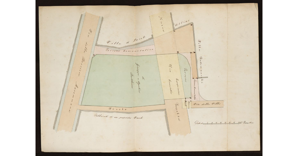 [Progetto di rettificazione per la via Leopolda in Livorno]