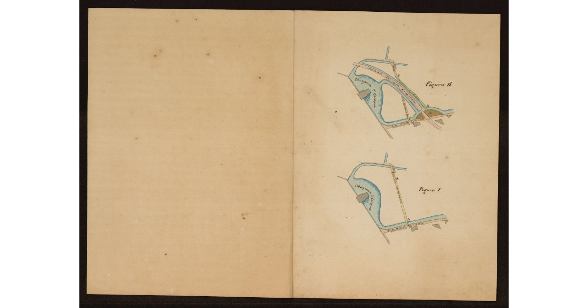 [Progetto per la nuova strada del Marzocco nell'area della Dogana d'Acqua a Livorno]