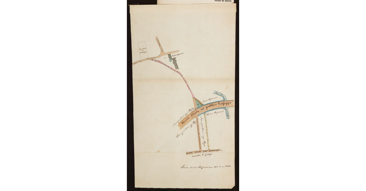 [Apertura di una nuova strada per il Lazzaretto di San Jacopo a Livorno]