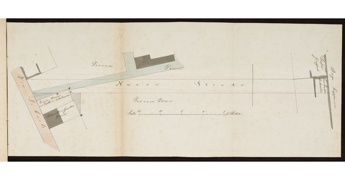 [Nuova strada da costruire tra via San Carlo e Borgo dei Cappuccini a Livorno]