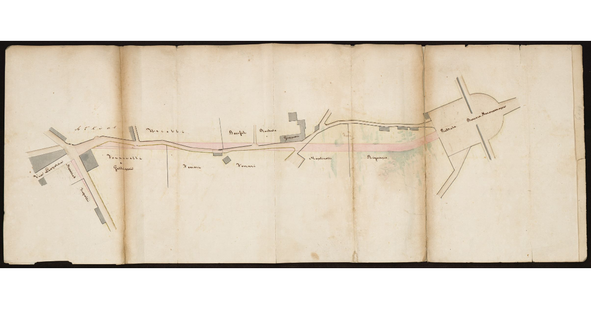 [Rettificazione della via Vecchia di Montenero fuori della Barriera Maremmana a Livorno]