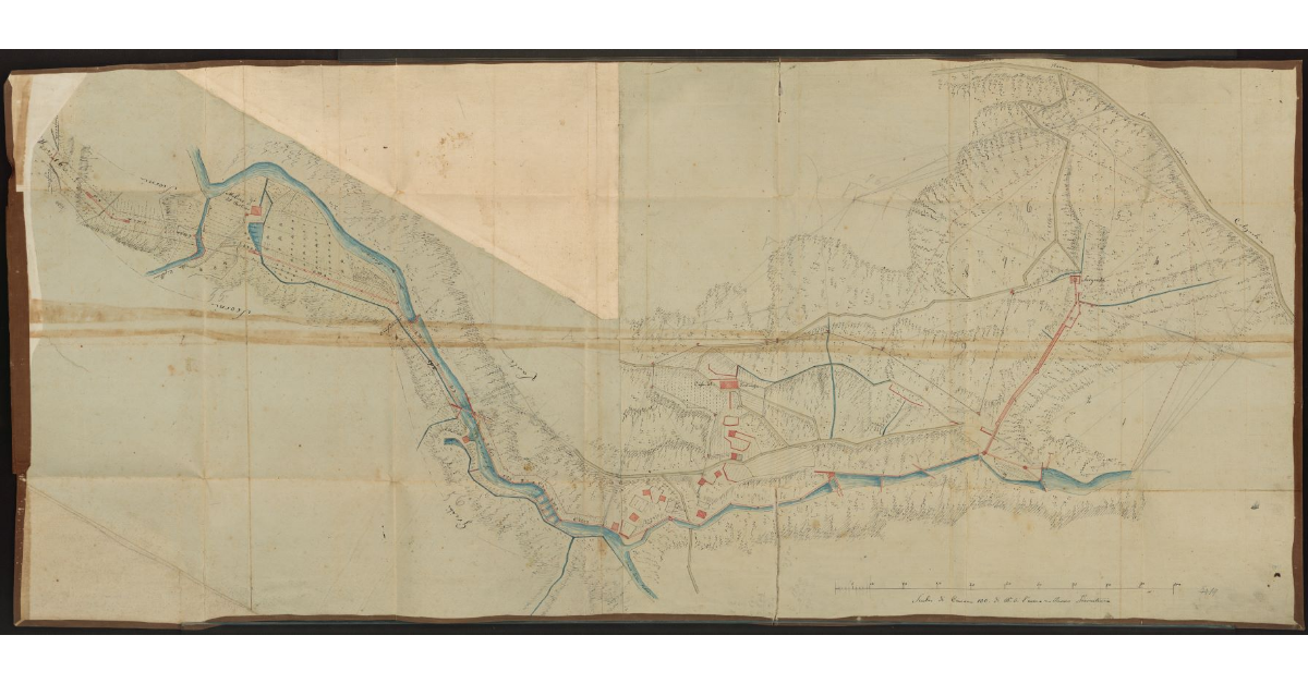 [Sorgente e inizio di un ramo dell'acquedotto nei pressi della Via per Colognole e del torrente Morra a Livorno]