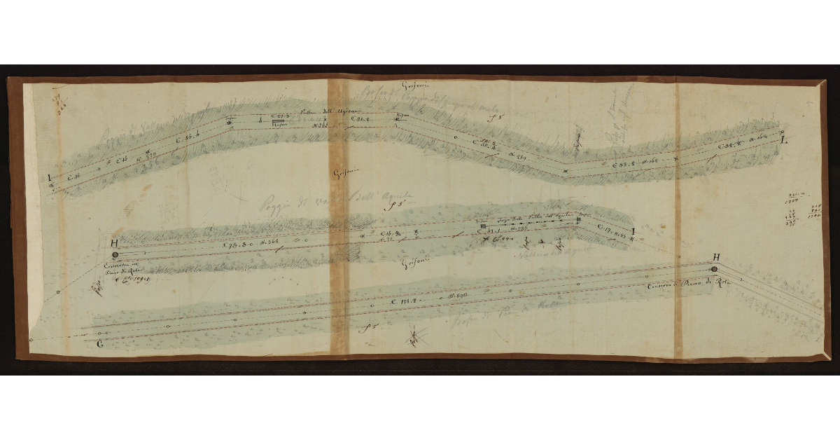 [Condotti dell'acquedotto nella valle dell'Ugione e nel vallin dell'Aquila nel Livornese]