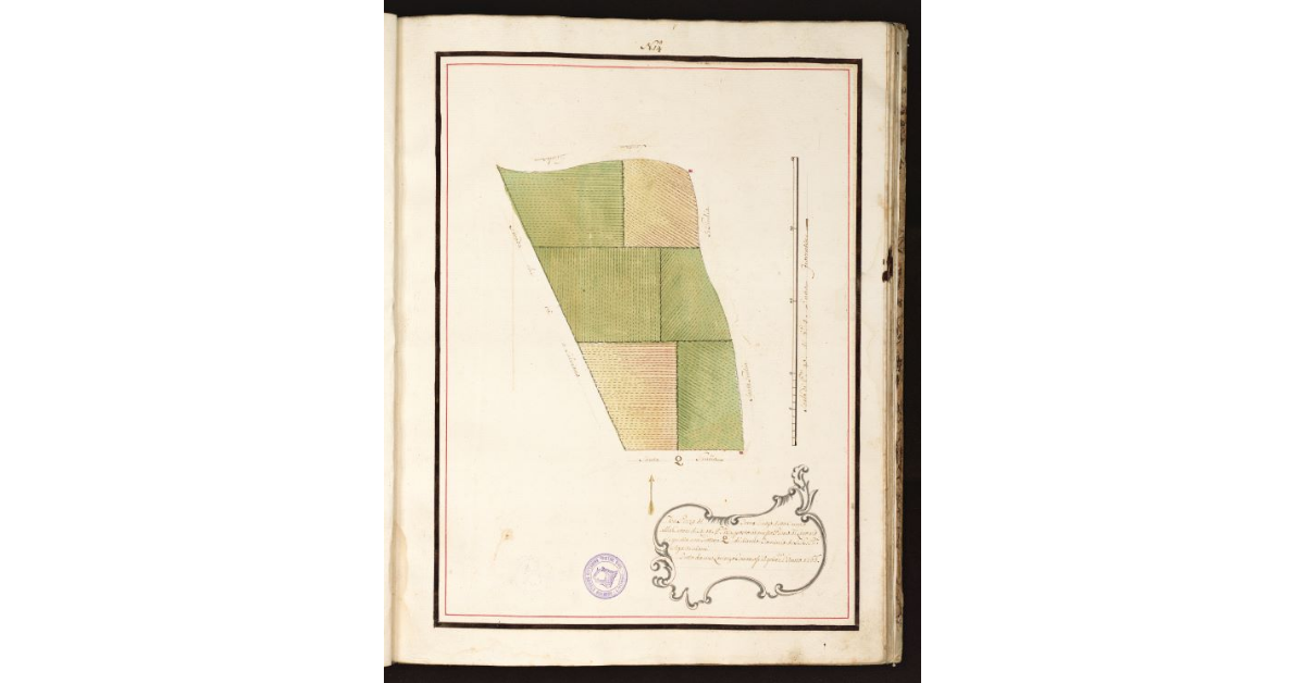 [Pianta del Campo alla Croce di RRPP con Termini due di Marca simile]