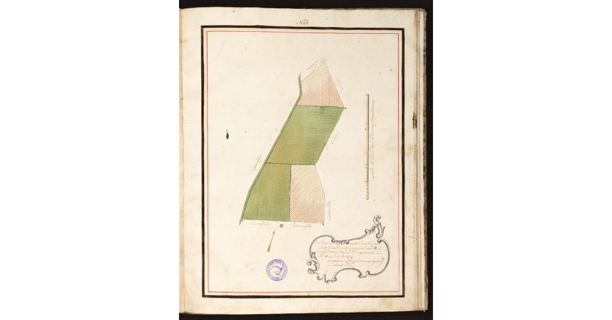 [Pianta del Campo della Valletta di detti RRPP con Termini tre con Marca simile]