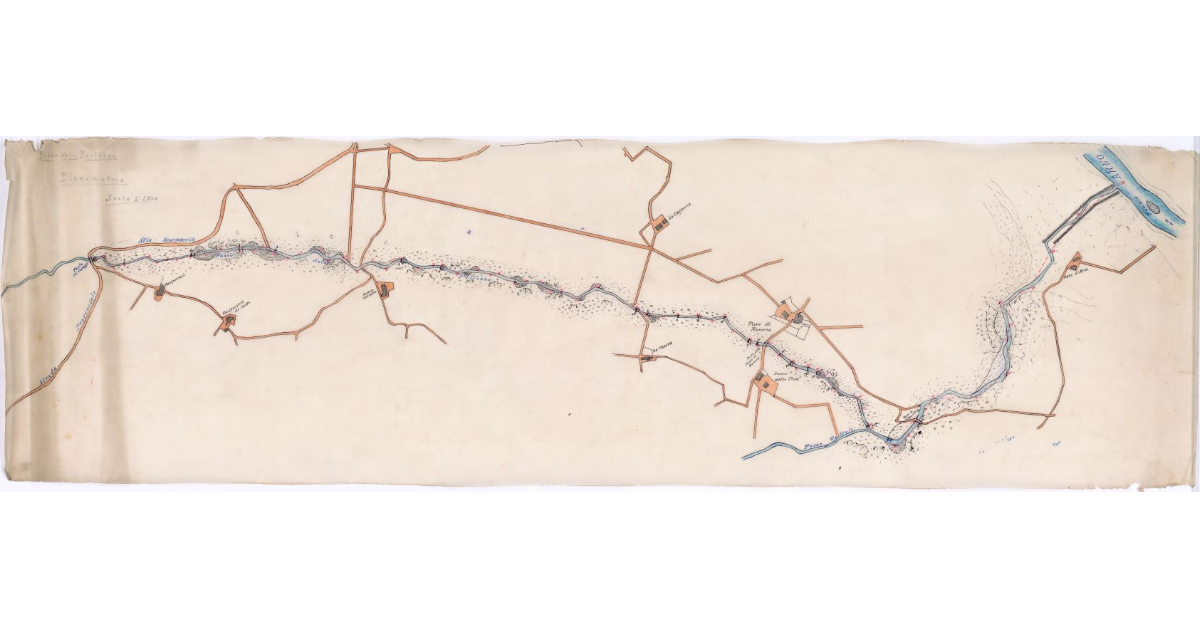 Fosso delle Pillozze. Planimetria