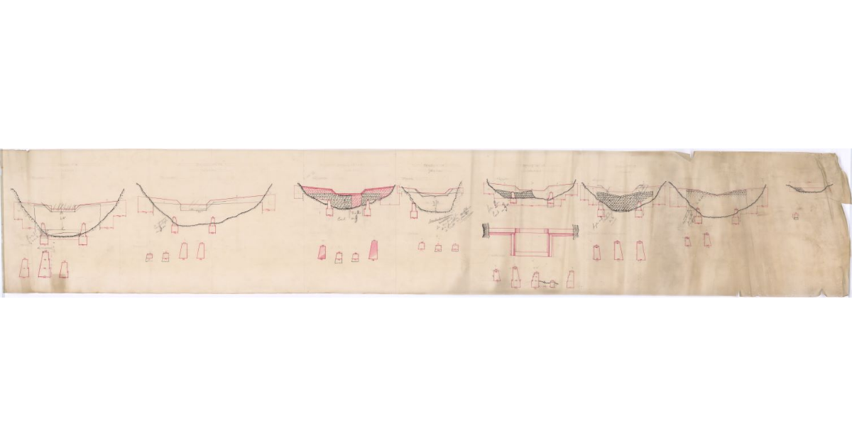 [Fosso delle Pillozze. Disegni delle briglie]