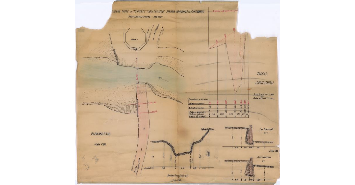 [Ricostruzione del ponte sul torrente Colledestro strada comunale di Sintignano]