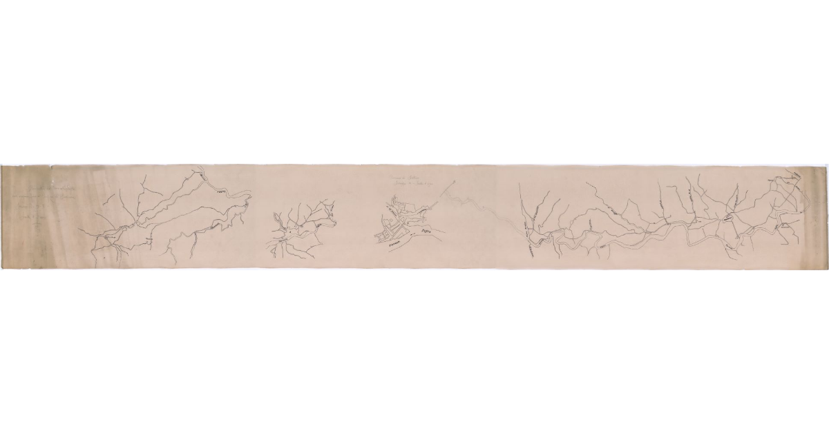 [Planimetria del torrente Foglia dall’origine fino al confine di provincia]