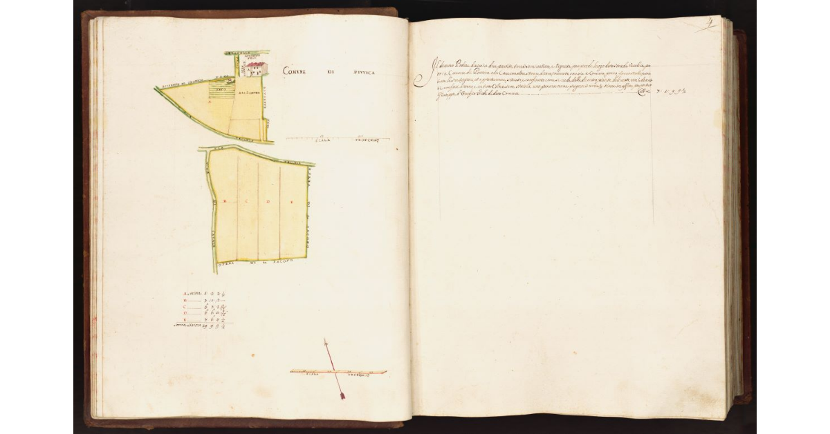 [Pianta di un podere situato nel comune di Piuvica]