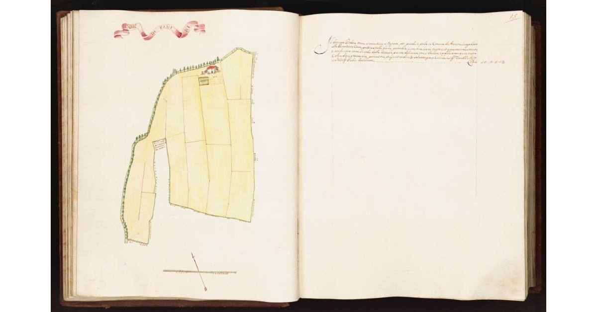 [Pianta di un podere situato nel comune di Ramini]