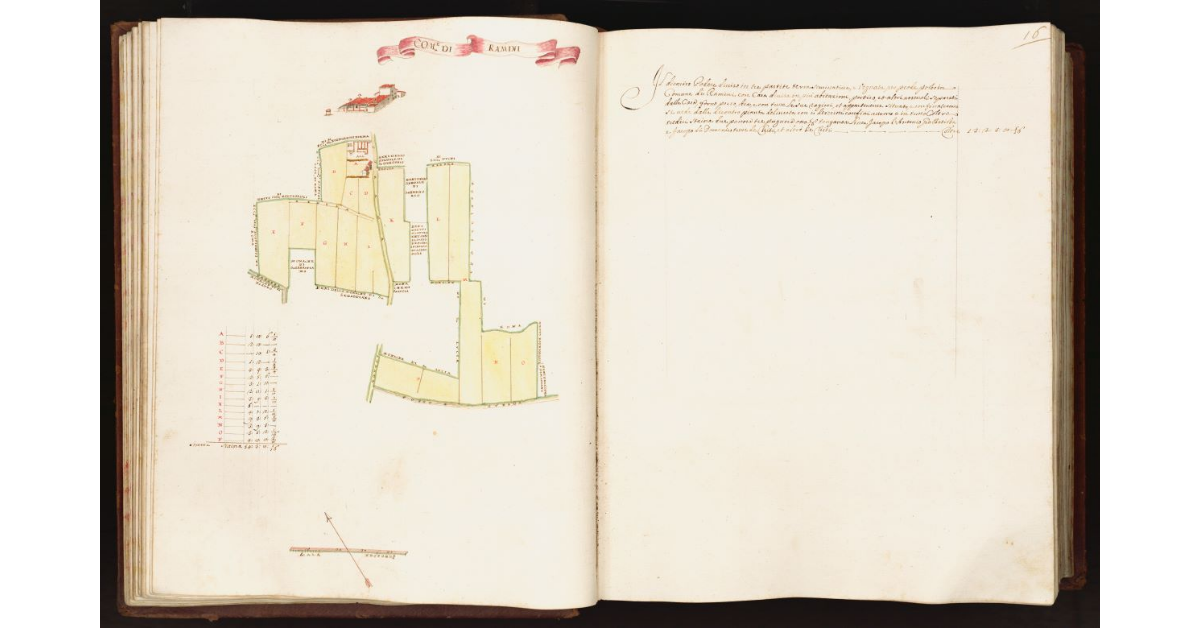 [Pianta di un podere situato nel comune di Ramini]