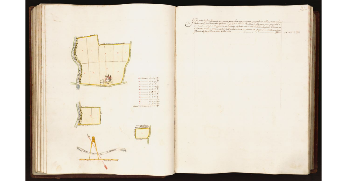 [Pianta di un podere situato nel comune di S. Agostino]