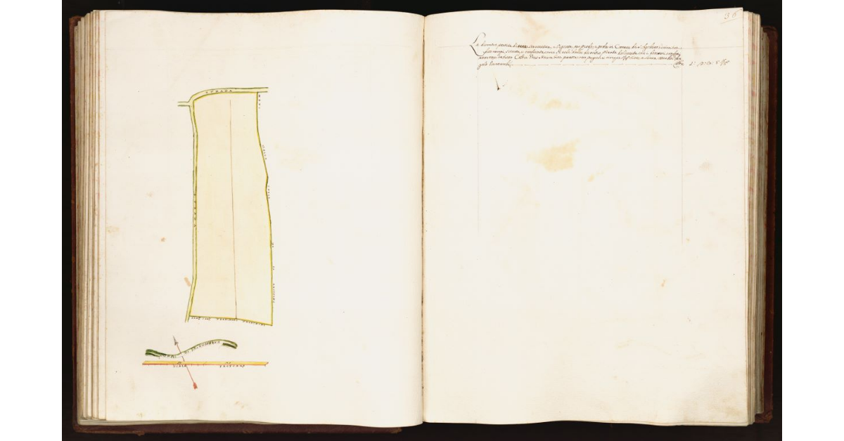 [Pianta di una partita di terra situata nel comune di Sant’Agostino]