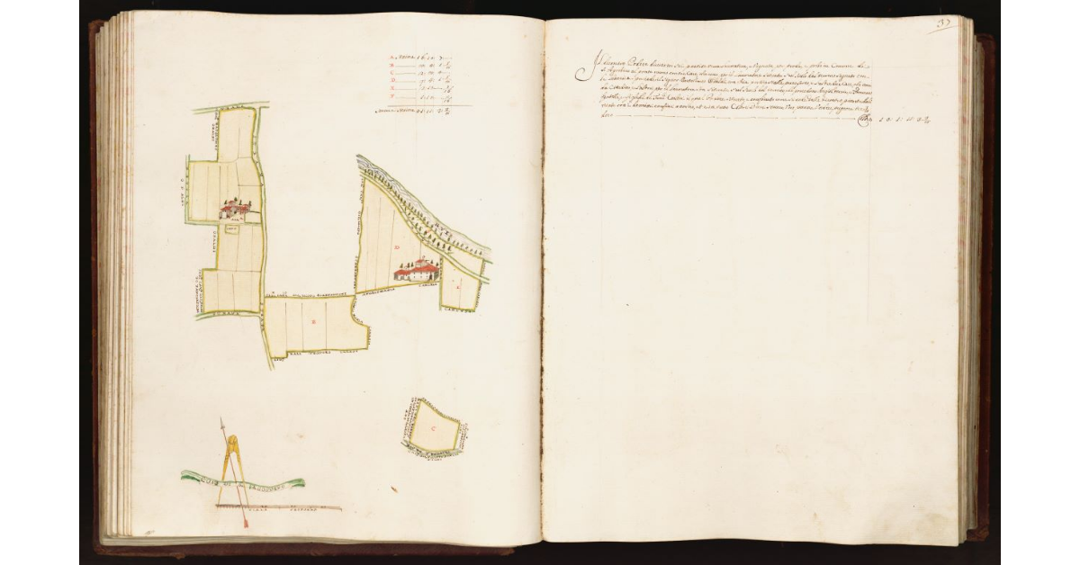 [Pianta di un podere situato nel comune di S. Agostino]