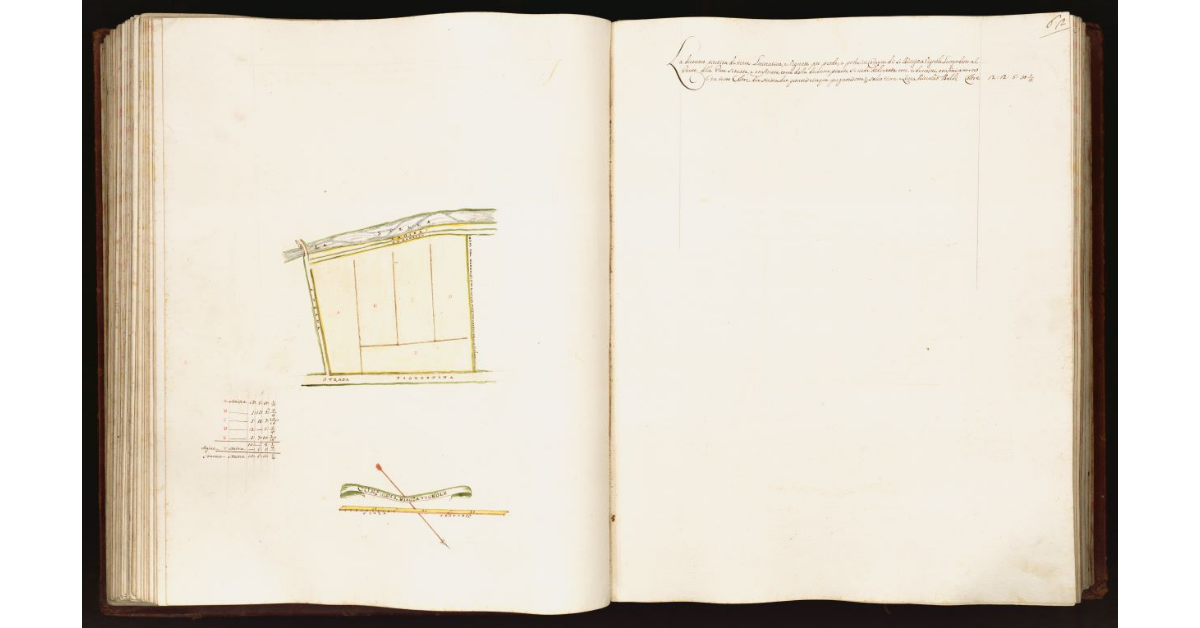 [Pianta di una partita di terra posta nel comune di S. Biagio a Vignole]