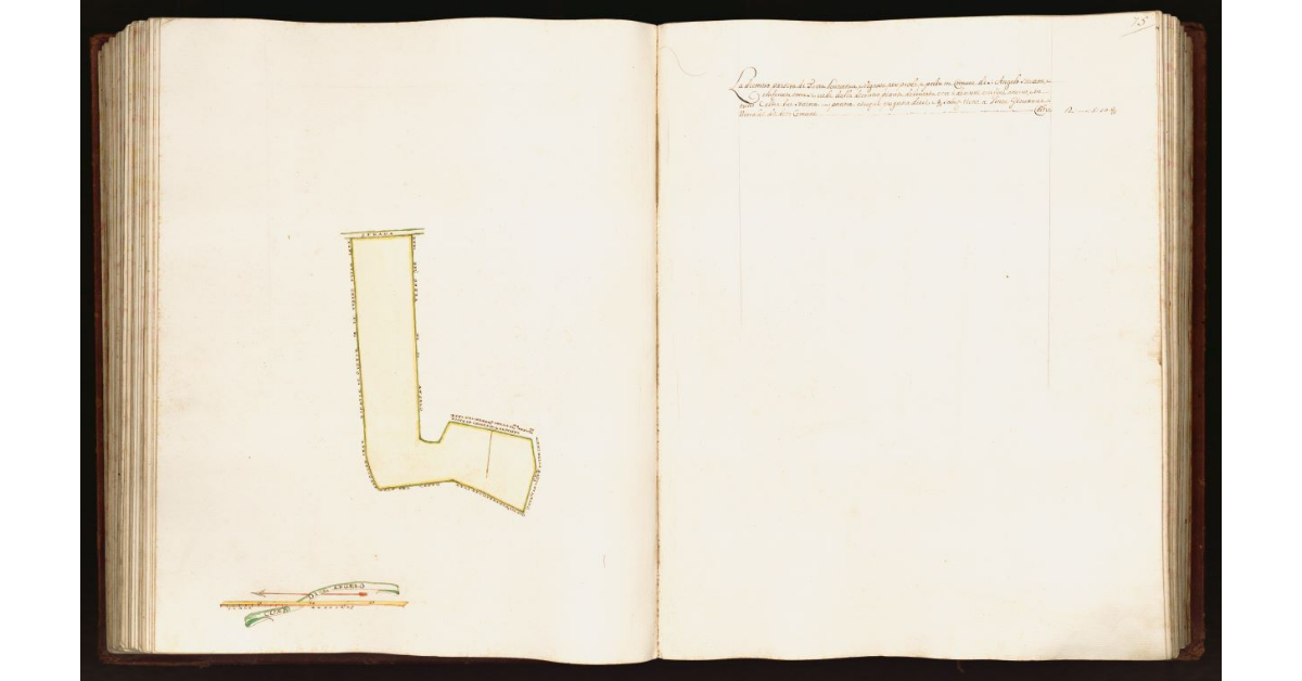 [Pianta di una partita di terra posta nel comune di S. Angelo]