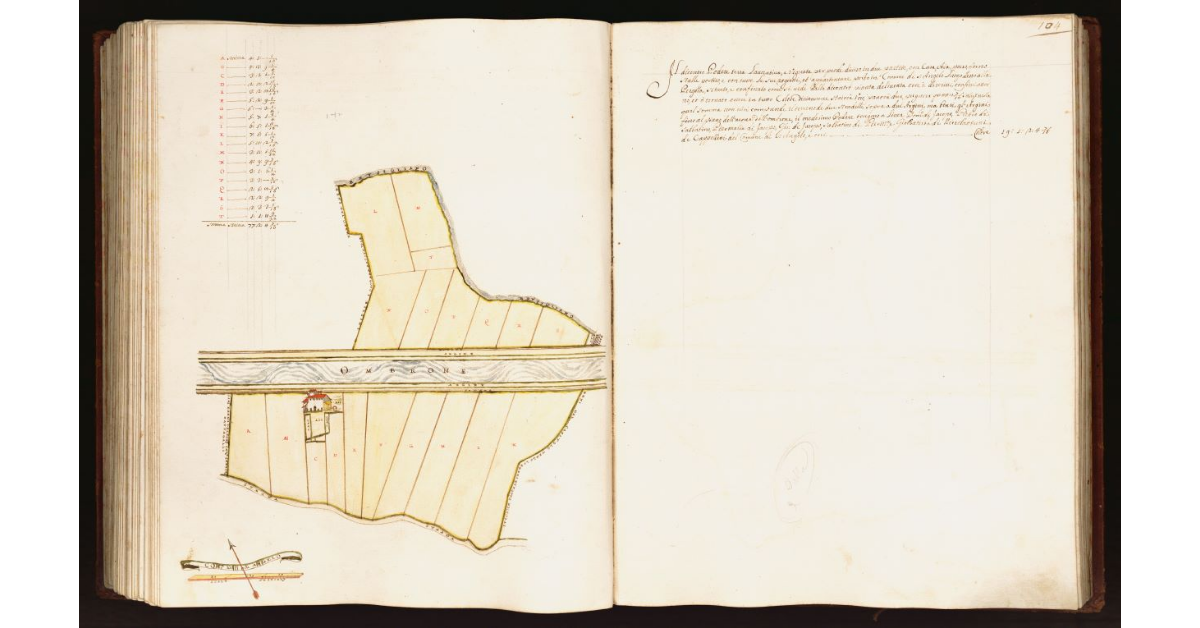 [Pianta di un podere situato nel comune di S. Angelo]