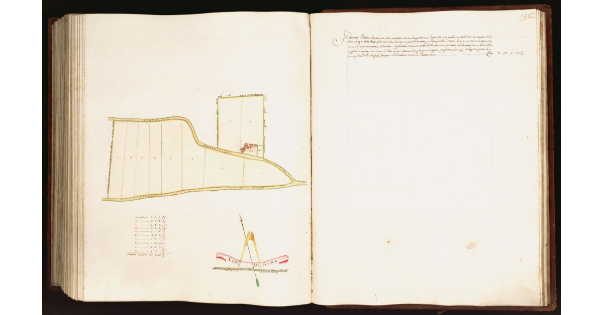 [Pianta di un podere situato nel comune di Gora]