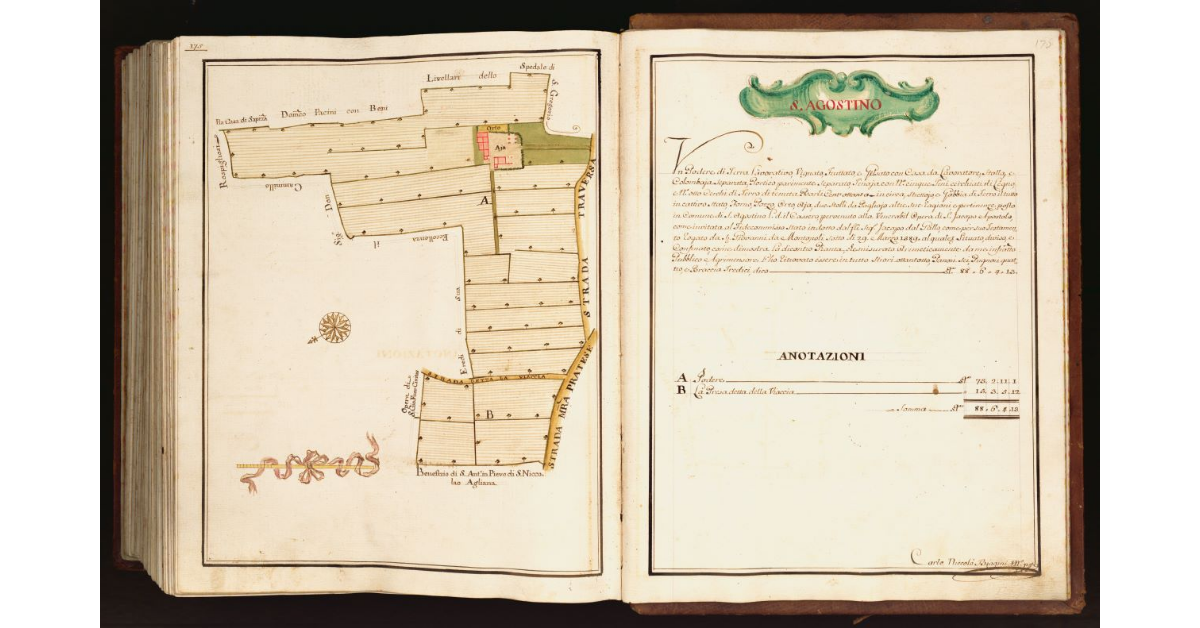 [Pianta di un podere situato nel comune di S. Agostino]