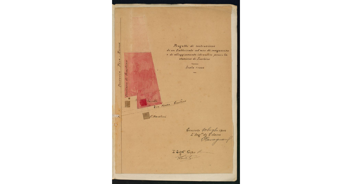 Progetto di costruzione di un fabbricato ad uso di Magazzino per alloggiamento idraulico presso la stazione di Scarlino