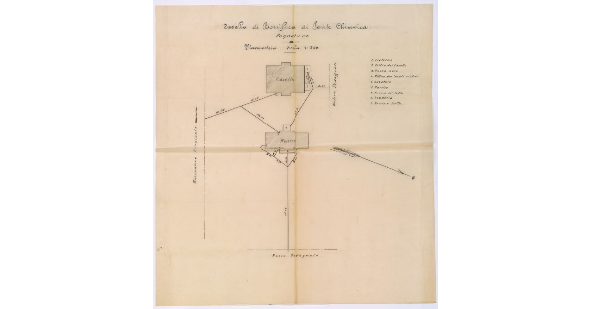 Casello di Ponte Chiavica. Fognature