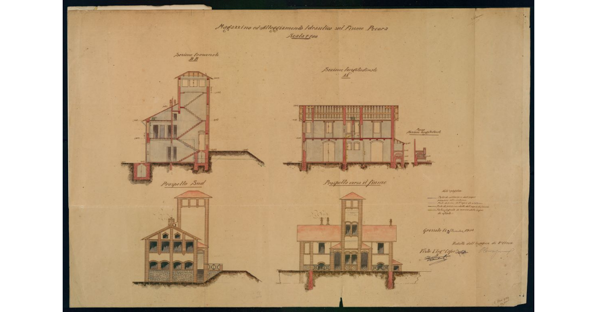 Magazzino ed Alloggiamento Idraulico sul fiume Pecora