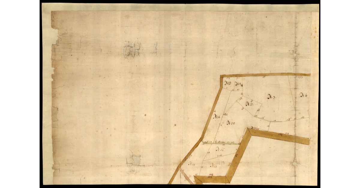 Terreni occupati per opere di fortificazione [a Lucca]