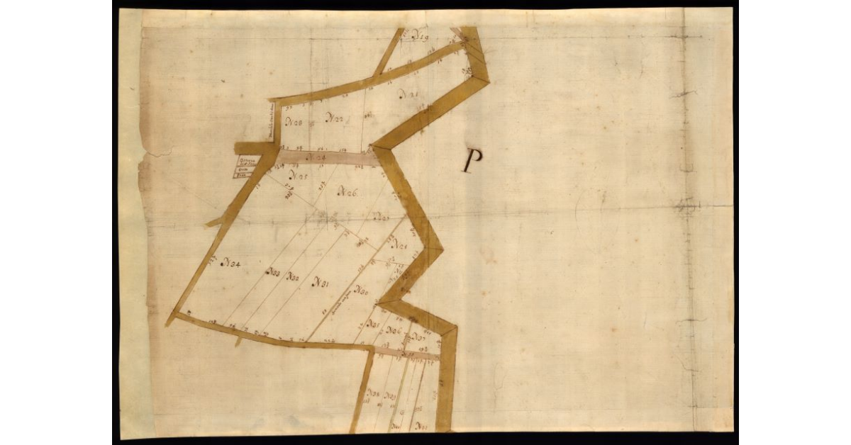 Terreni occupati per opere di fortificazione [a Lucca]