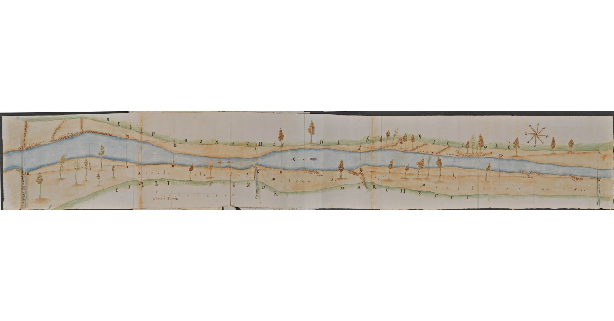 [Steccate lungo il corso del fiume Tressa sotto San Lazzaro]