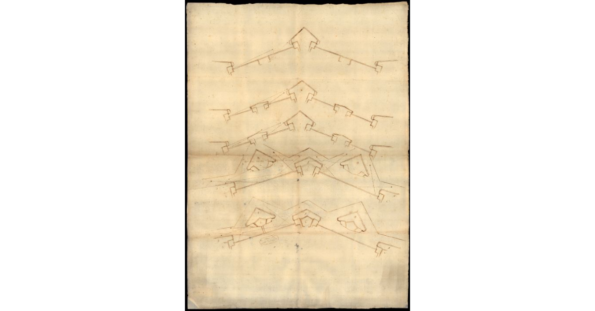 Nuovo disegno [per edificare un baluardo a Lucca] fatto da un valentissimo homo