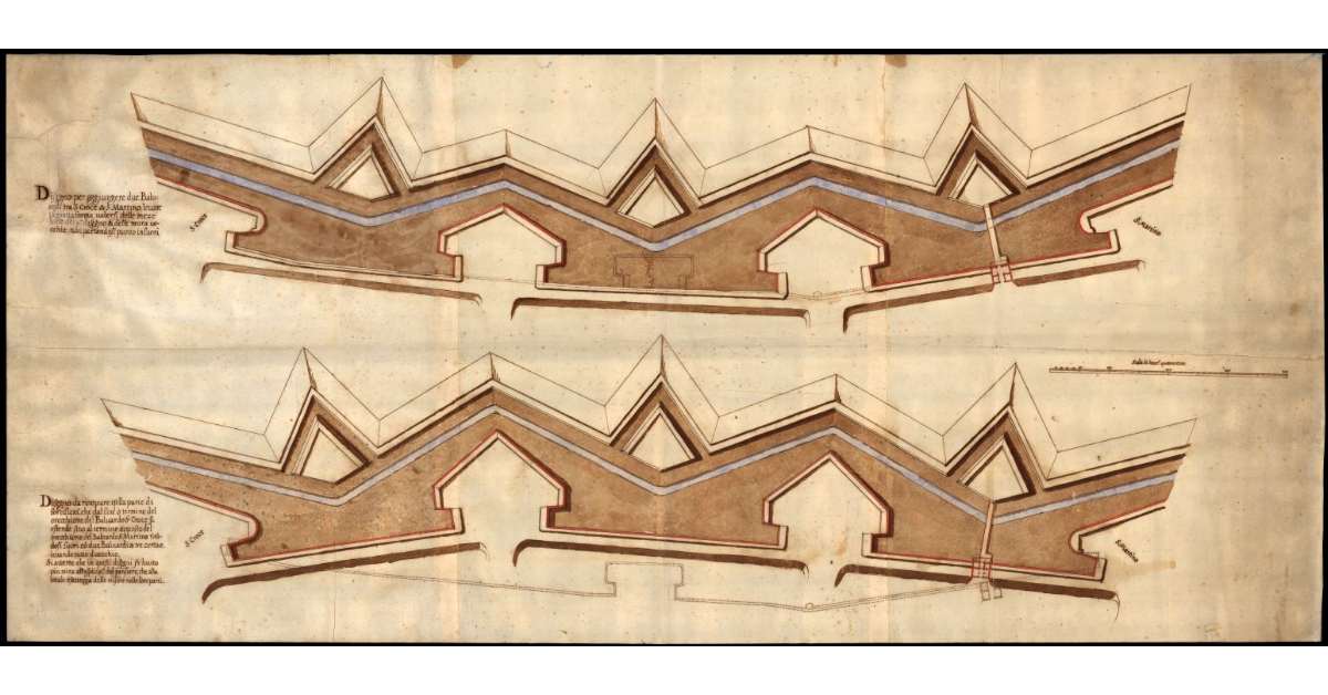 [Progetto di fortificazione tra S. Croce e S. Martino a Lucca]