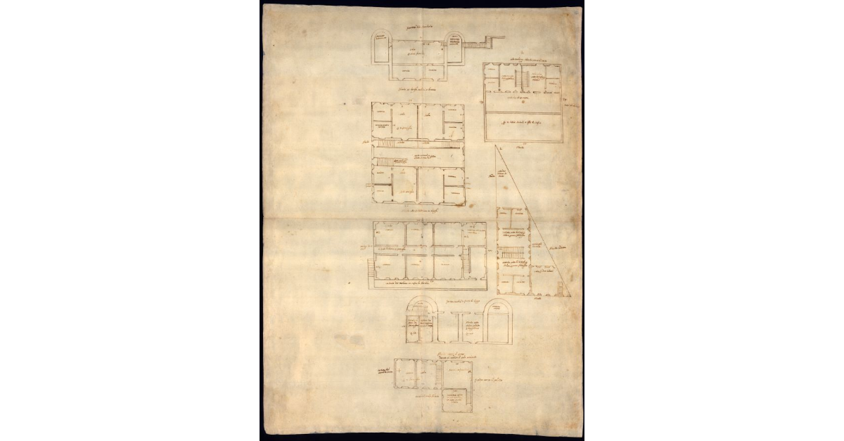 [Piante di Porta dei Borghi a Lucca]