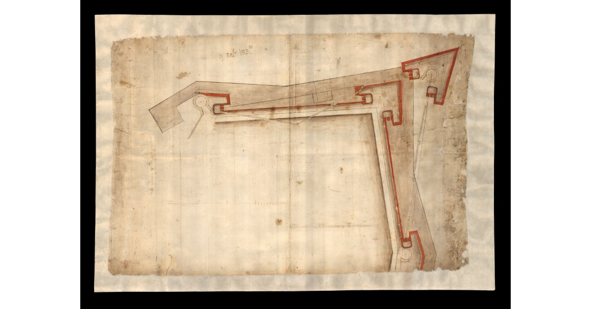 Disegno di messer Baldassari [di fortificare Lucca]