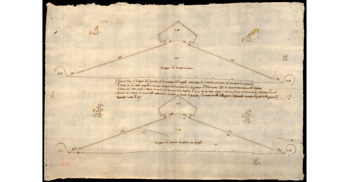 [Progetto del Paciotto per Porta Santa Maria a Lucca]