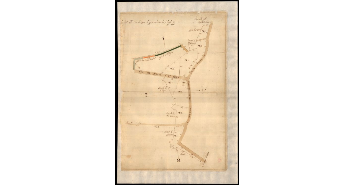 Disegno de i beni occupati per occasione della nuova fortificazione della città di Lucca, di persone ecclesiastiche e luoghi pii