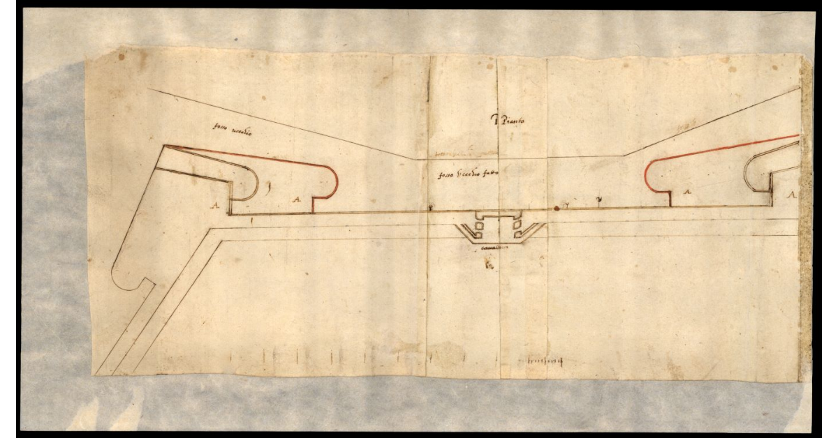 [parte del perimetro delle mura a Lucca]