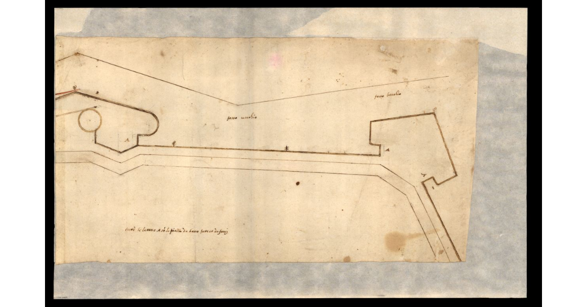 [Parte del perimetro delle mura a Lucca]