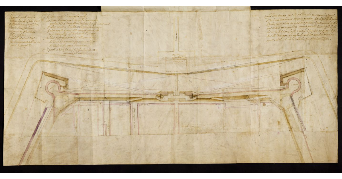 Disegni della parte di ponente verso porta San Donato