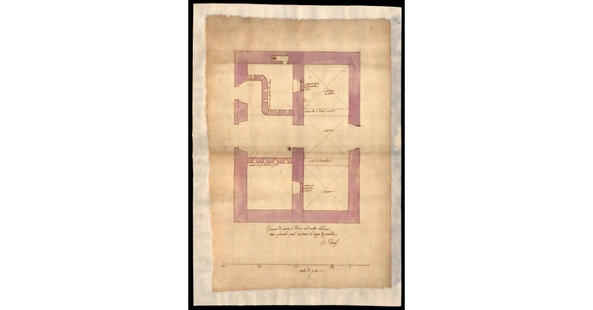 Pianta di Porta S. Piero nel modo che deve stare quando sarà mutato il corpo di guardia [a Lucca]